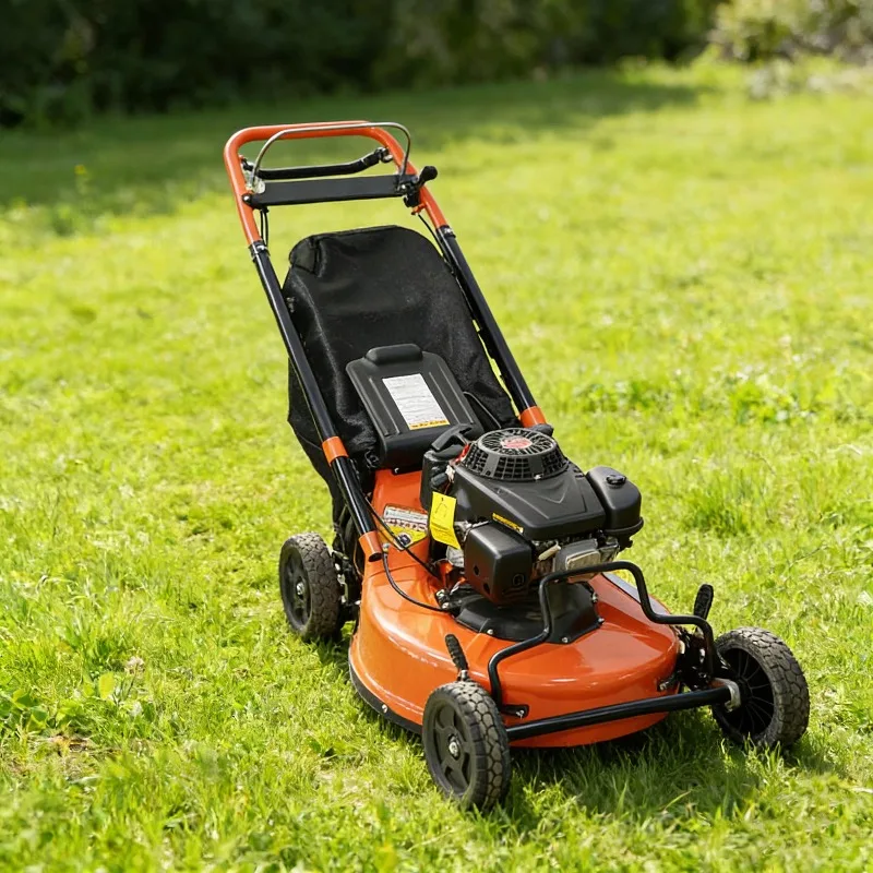 

XMSJ High Productivity Automatic Petrol Hand Push Lawn Mower 630mm Wireless Grass Cutter Agriculture Gas Self-Propelled Lawn Mow