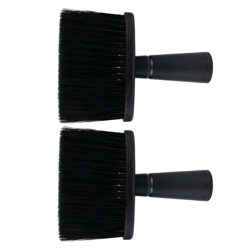 2Pcs Neck Hairbrush Barber Neck Duster Brush Hair Styling Cleaning Brush Gentle Body Dusting Tool for Hair Salons Home Use