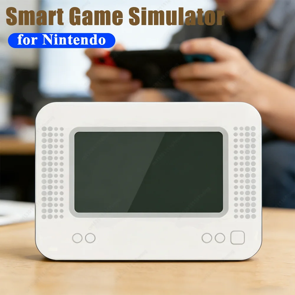 Rechargeable Smart Simulator LCD Screen Universal Smart Game Simulator Allmiibo Swipe Induction Burner Game Console Accesories