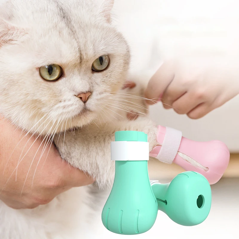 

Adjustable Silicone Anti-scratch Cat Claw Shoes Soft Skin Friendly Pet Bath Cleaning Claw Paw Cover Pet Grooming Supplies