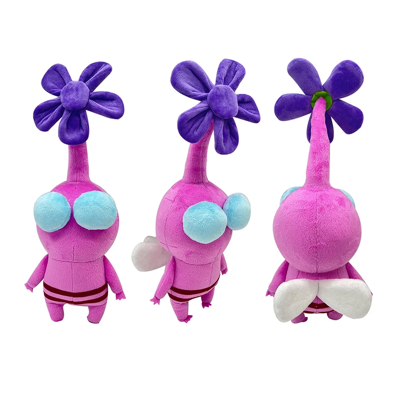 Pikmin Plush Toy Ice Winged Flower Leaves Bud Stuffed Plant Doll Pink Leaf Soft Plushie Figurine Decor Pillows For Kid Xmas Gift