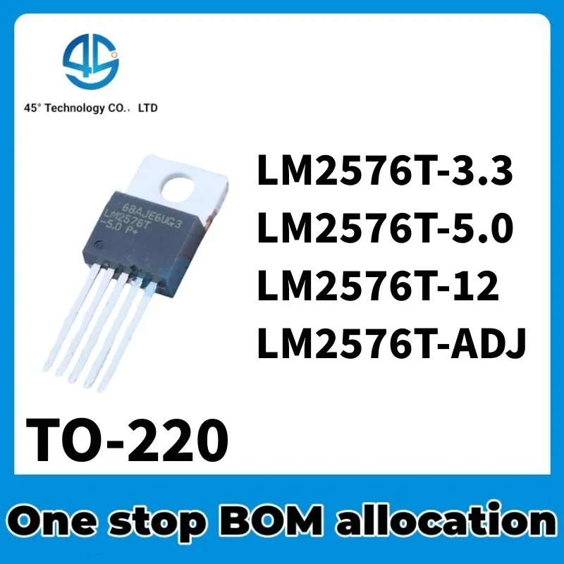 5PCS LM2576T-3.3 LM2576T-5.0 LM2576T-12 LM2576T-ADJ LM2576 LM2576T  IC CHIPSET NEW ORIGINAL