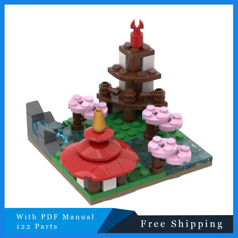 122 PCS Street View Moderni Piccoli Templi Modulari Building Blocks Creativo Famoso Stile Città Casa Modello Mattoni Giocattolo Per I Ragazzi Regalo