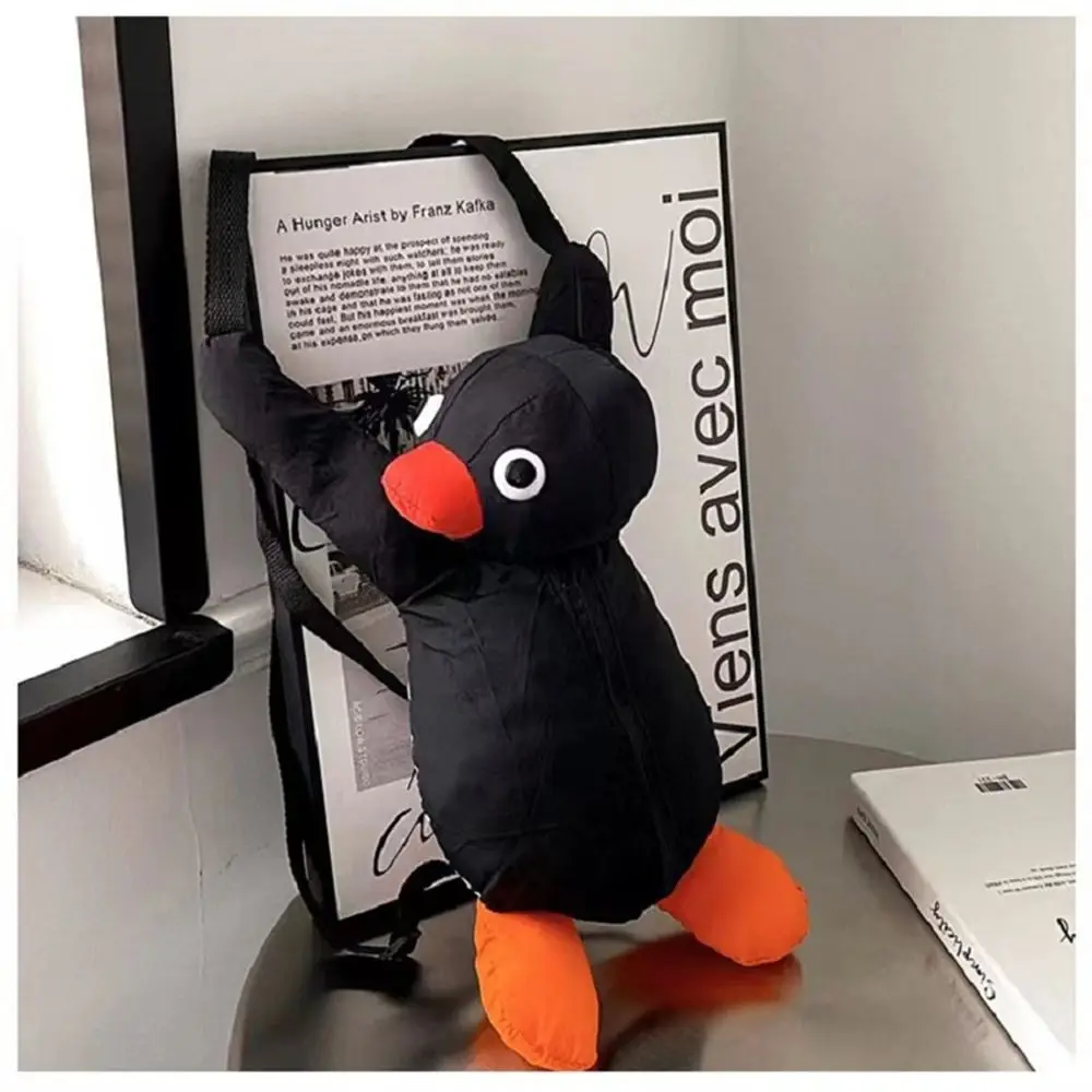 Gifts For Kids Stuffed Animal Soft Toys Cartoon Shoulder Bag Penguin Plush Backpack Penguin Plush Toy Penguin Plush Bag