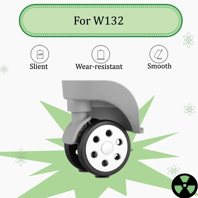 

For W132 Wear-Resistant and Pressure-Resistant Luggage Wheel Replacement Parts 360° Swivel Castor Simple Installation