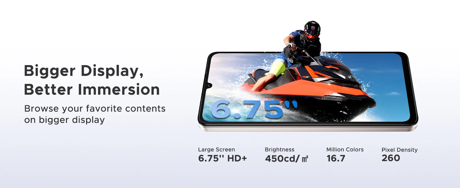 DOOGEE Note59 Pro Android 15 5G Smartphones 6.75" HD+ Mobile Phone 32GB RAM 256GB ROM 6250mAh Battery Global Version NFC Phone