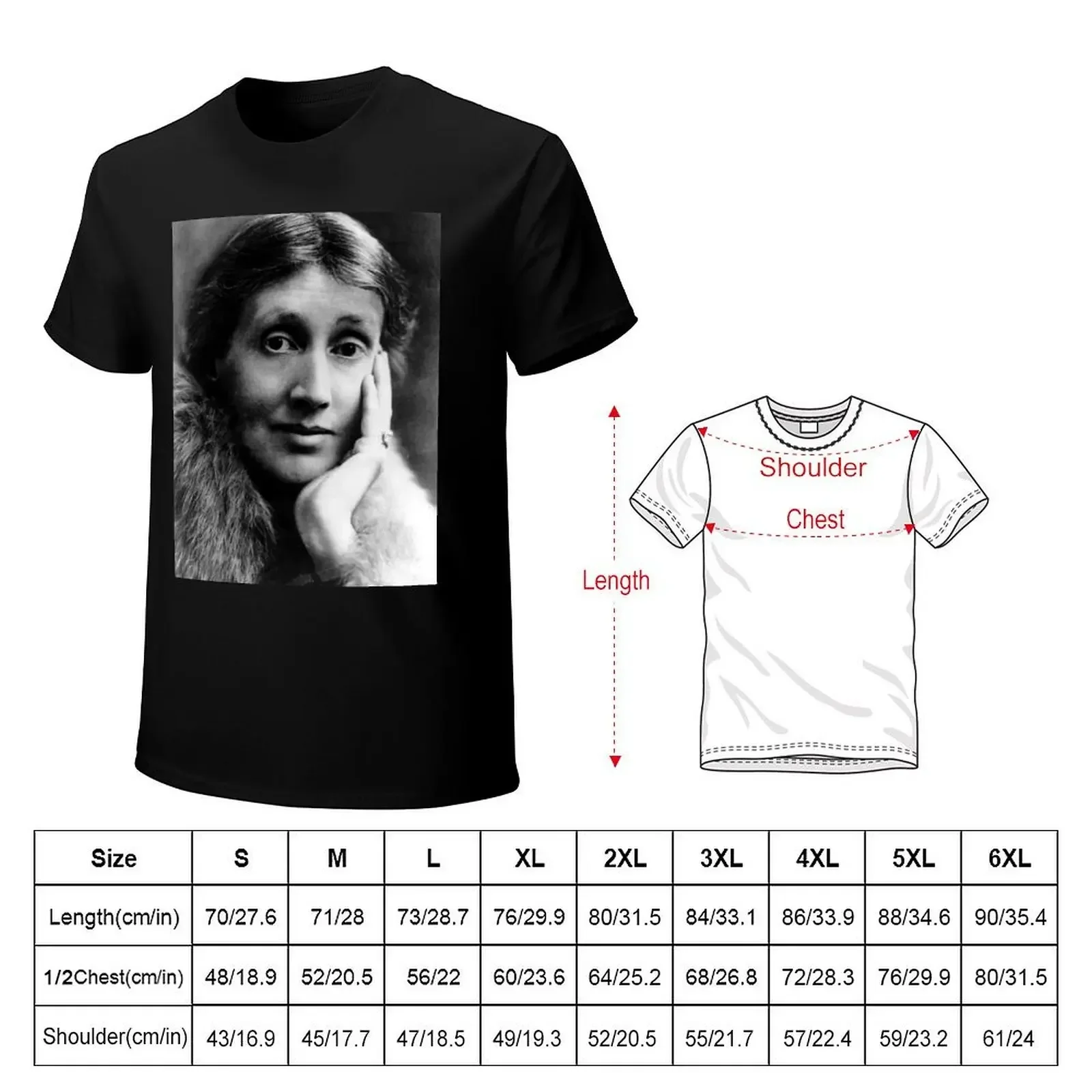 Novelist Virginia Woolf T-shirt sublime funnys anime clothes animal prinfor boys t shirts for men cotton