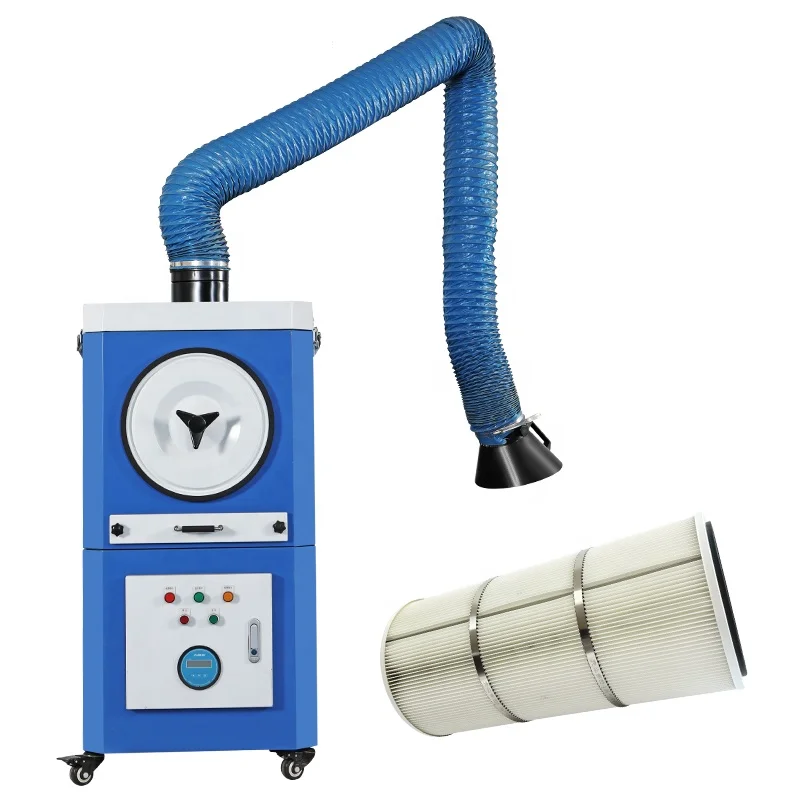 Portable Dust Collector with Pulse Jet Cleaning System and Portable Welding Smoke Exhaust
