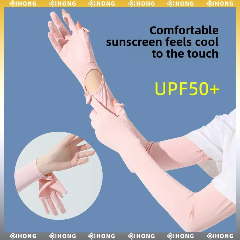 Sonnenschutzhüllen, UV-Schutz, Outdoor-Eishüllen, Radfahren, Nylon, Eisseidenärmel, erweiterte Sonnenschutzhandschuhe