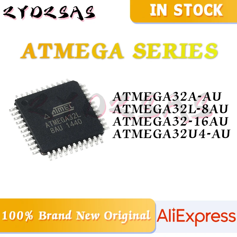 

ATMEGA32A-AU ATMEGA32L-8AU ATMEGA32-16AU ATMEGA32U4-AU ATMEGA32 ATMEGA IC MCU Chip TQFP-44