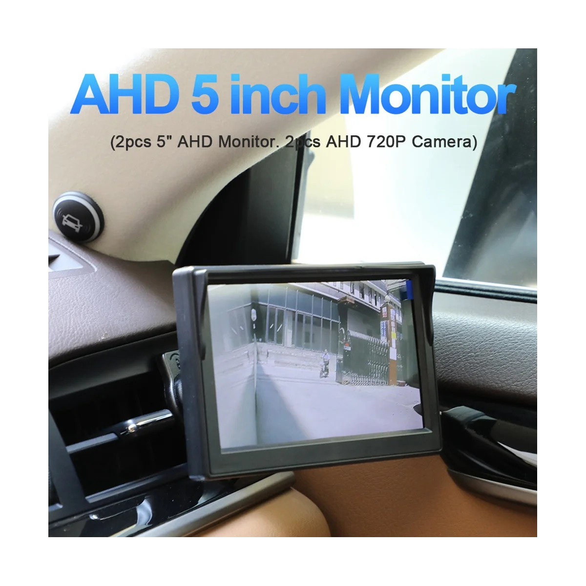 

Car AHD 5 Inch Digital Side View Monitor Mirror System with 2 720P HD Night Vision Side View Cameras