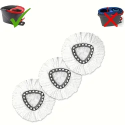 1Pcs/3Pcs, Microfiber Mop Replacement Heads, Mop Refill Head Replacement, Washable And Durable Replacement Mop Cloths, Dust Mop