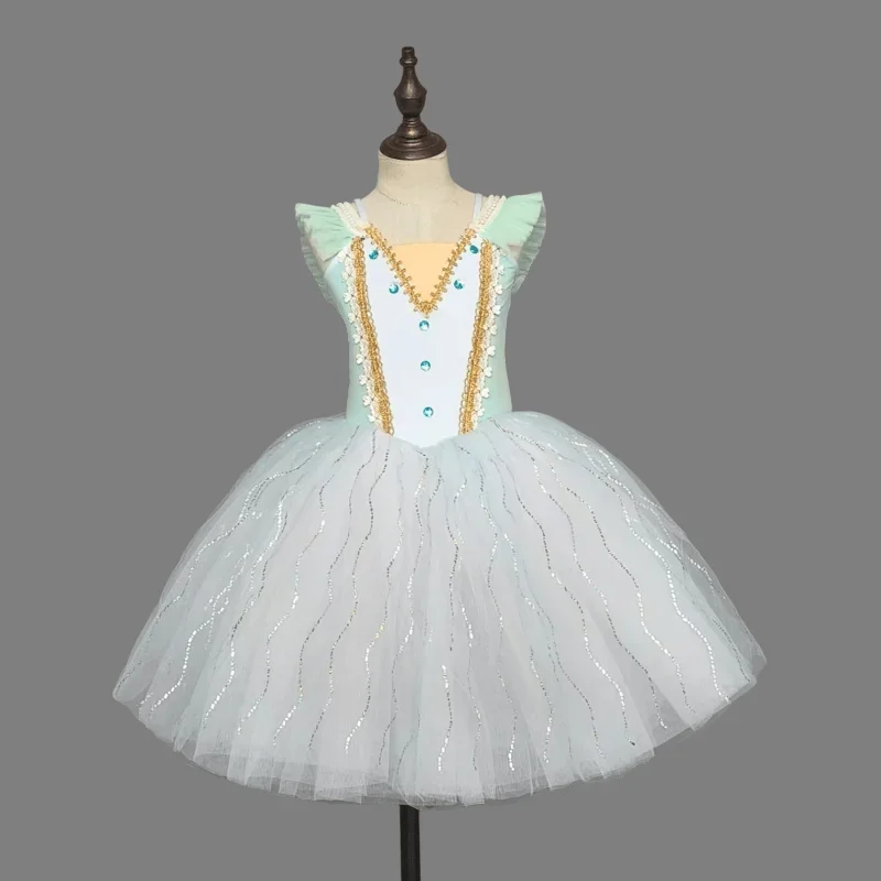 Jupes Tutu de Ballet pour enfants, Costume pour filles, vêtements de spectacle Giselle, Costumes de danse du lac des cygnes, robe de ballerine