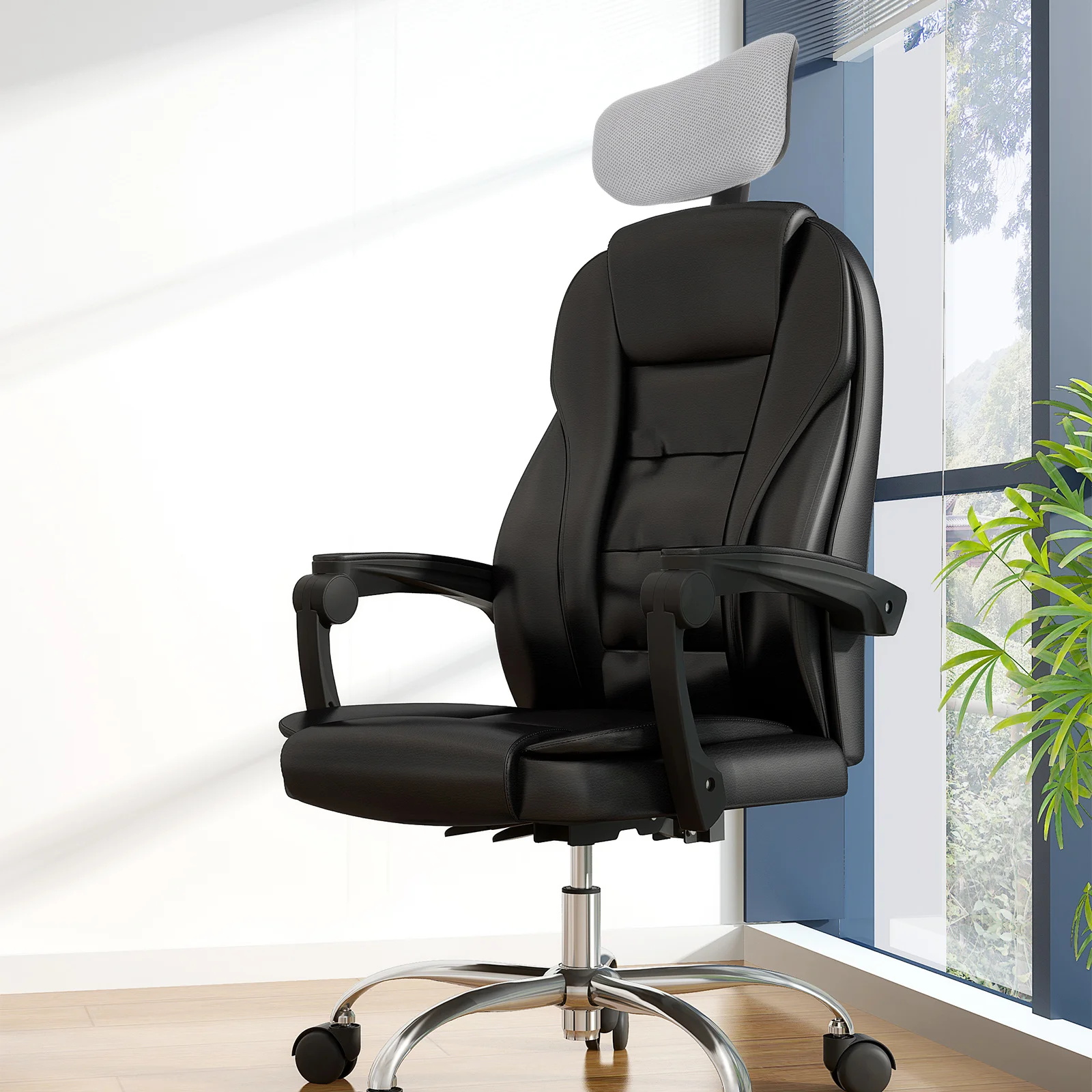 

1Set Comfortable Ergonomic Headrest Adjustable Office Chair Pillow Neck Pain Relief Premium Material Computer Chair