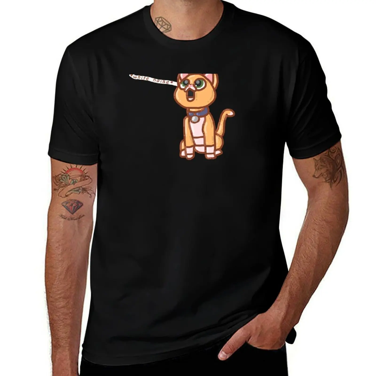 Sox from Lightyear - * w h i t en o i s e * T-Shirt Vintage Print Crew Neck Tee T-Shirt