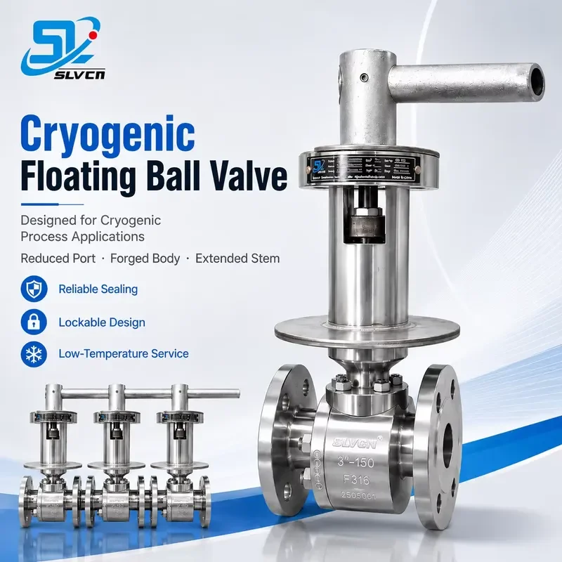 Customizable/OEM Support Forged Extended Stem Lockable Handle Flanged Cryogenic Floating Ball Valve for Low Temperature