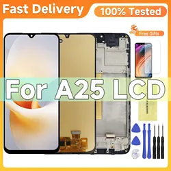 AMOLED /TFT For Samsung A25 5G A256 LCD Display With Touch Screen Digitizer For Samsung A25 A256B A256E A256U LCD