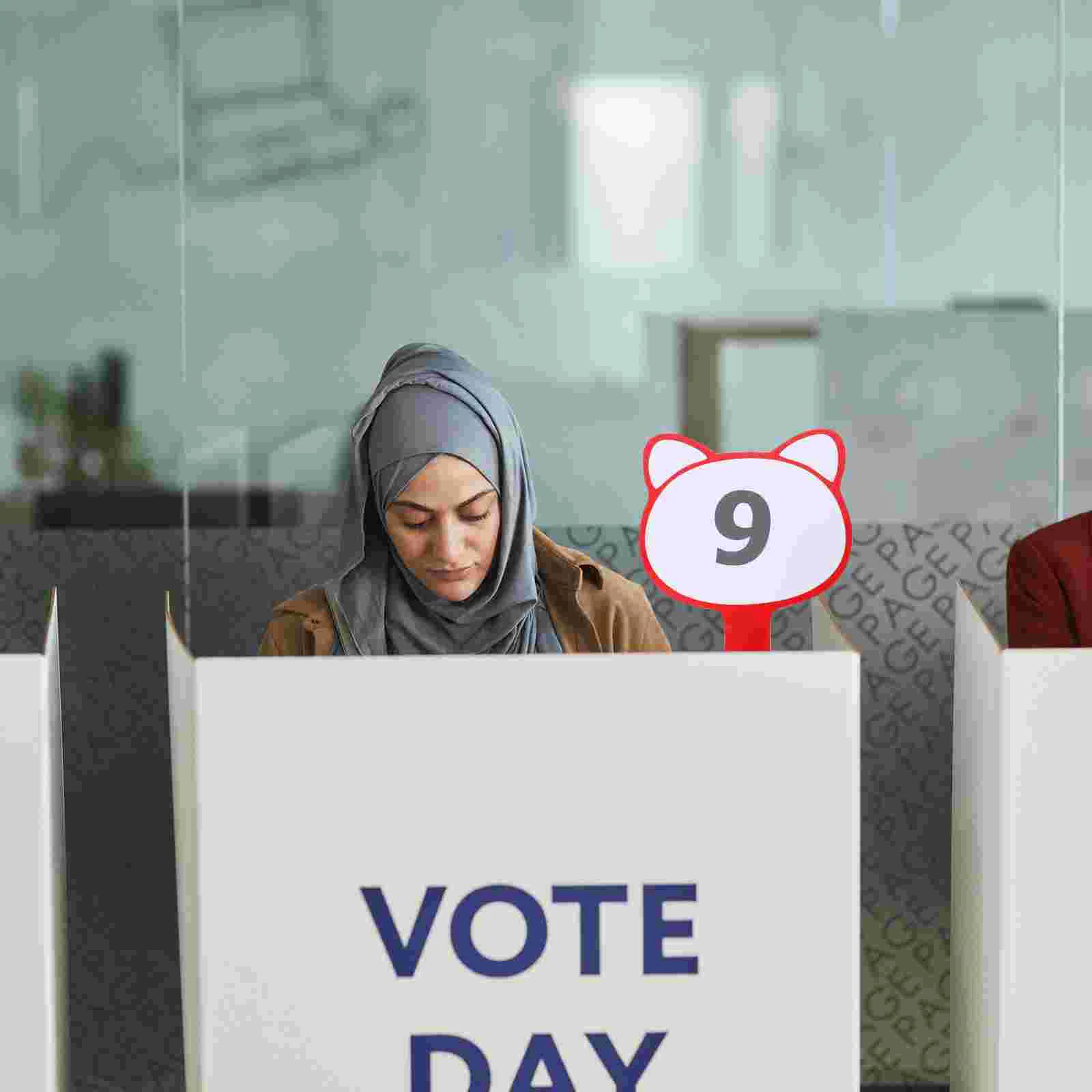 Rewritable Scoreboard Handheld White Erasable Paddles Foam for Games Mini Whiteboard