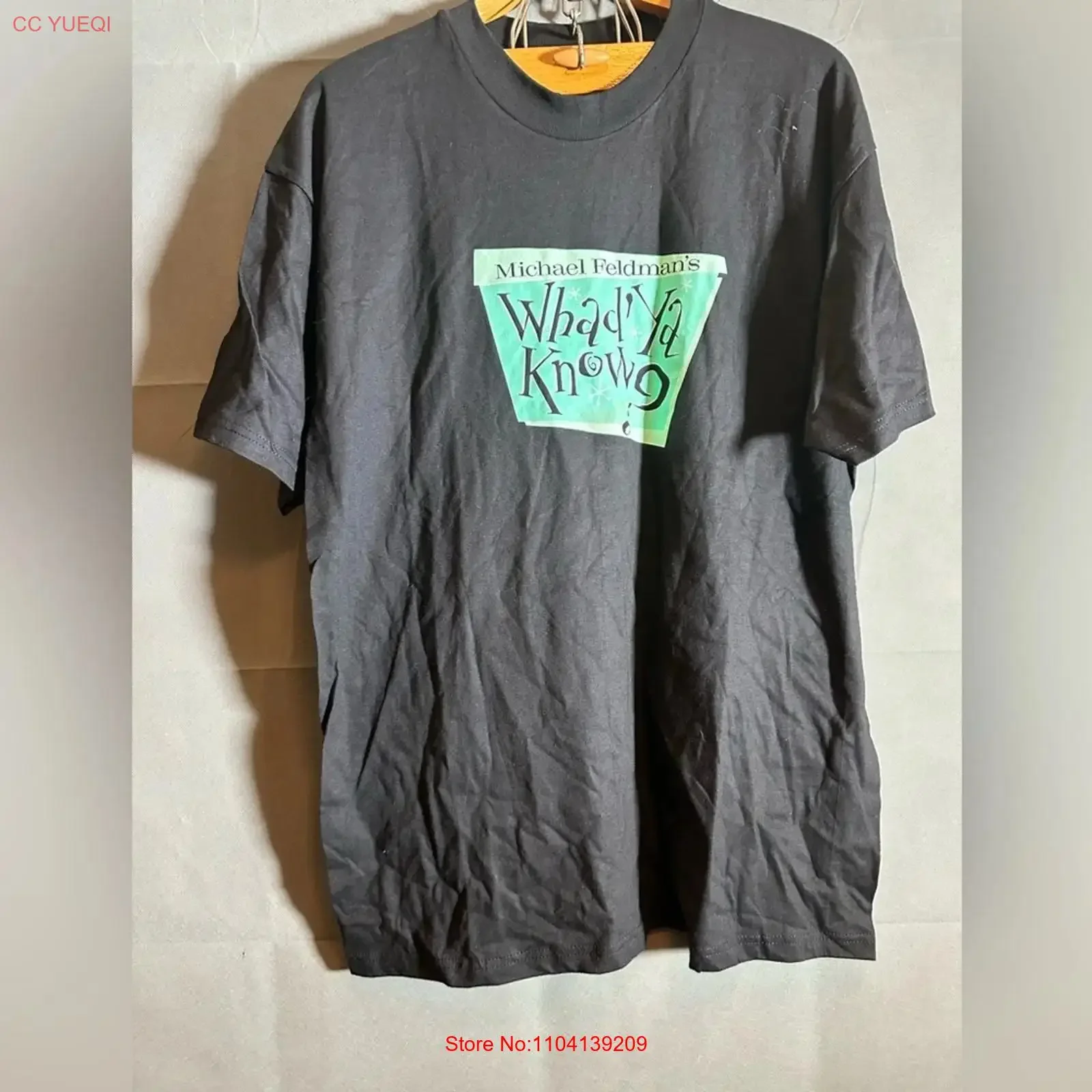 Michael Feldman shirt men s size xl whad ya know comedy show autographed npr vintage Washed Versatile Breathable