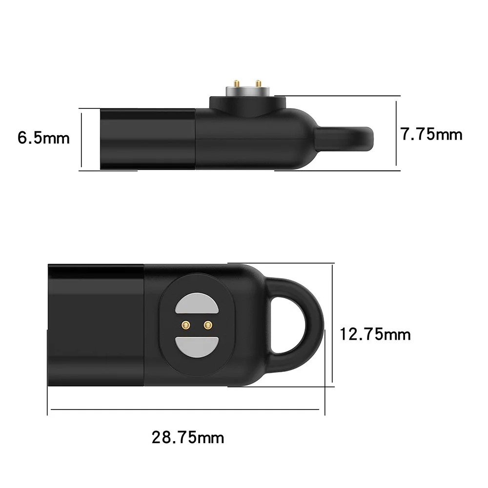 Magnetic Charging Adapter for PurFree Bone Conduction Haylou Headphones Charger Type-C for HAYLOU PurFree BC01 Replacement