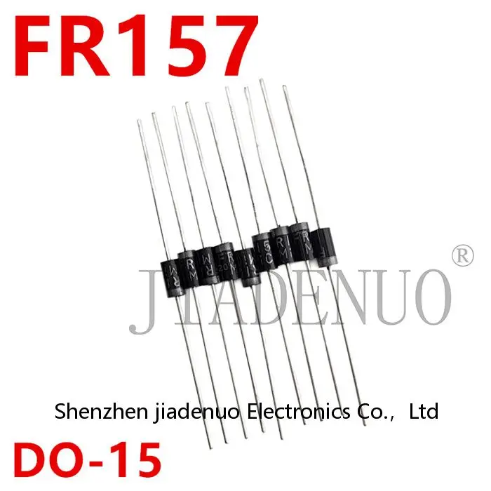 (20pcs)100% New FR157 DO-15 in-line fast recovery rectifier diode chipset