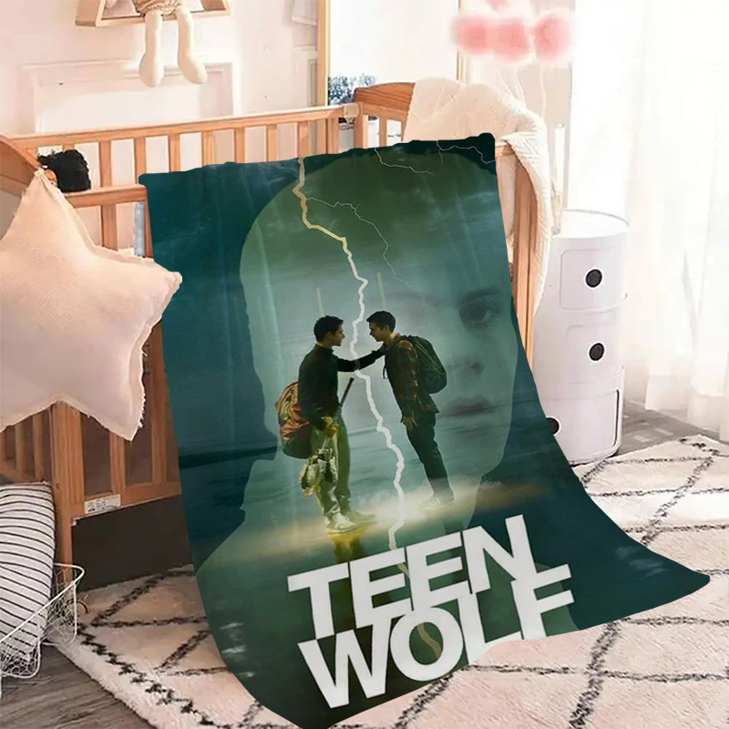 

Vintage Teen Wolf Throw Blanket for Sofa Blankets Microfiber Bedding Knee Bed Decorative Double Fleece Fluffy Soft Nap & Throws