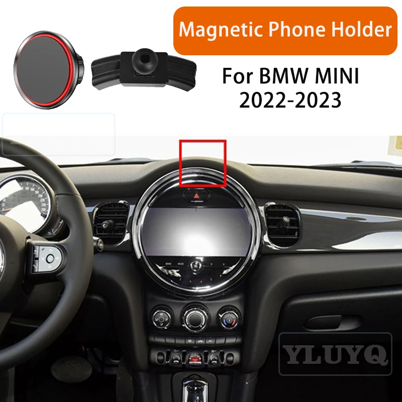 

For BMW Mini Cooper J01 F65 F66 F67 2022 2023 Car Magnetic Phone Holder, High-End Ball Head Mount Specifically