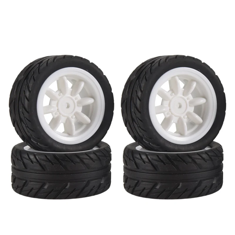 

A45F-4Pcs Rubber Tire Tyre Wheel For SG1603 SG1604 SG1605 UDIRC UD1601 UD1602 UD1603 UD1604 1/16 RC Car Upgrade Parts