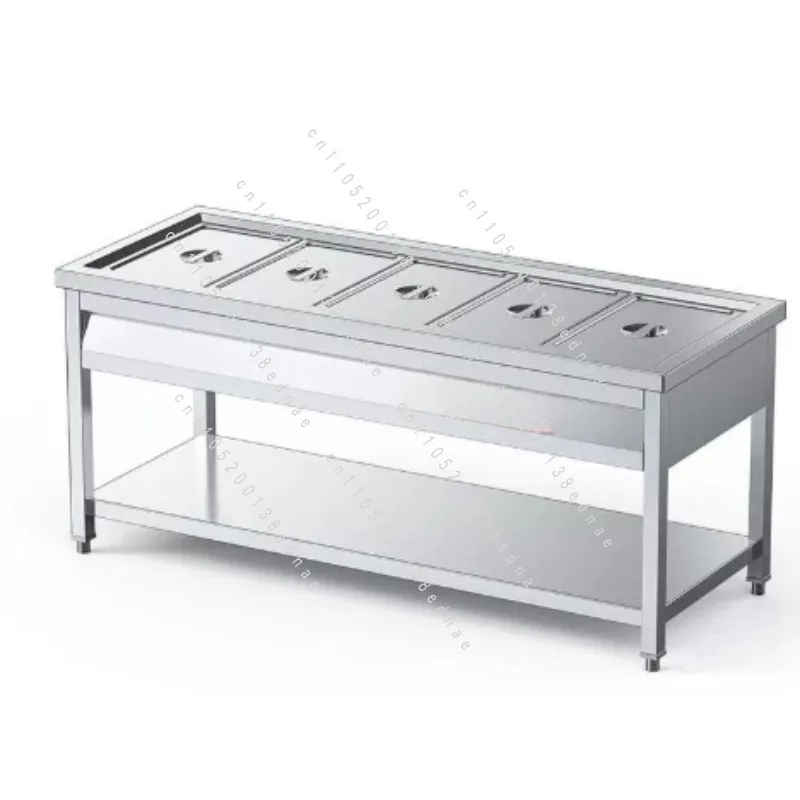 Electric Food Warmer Catering Display Stainless Steel Bain Marie Buffet Stove 3 4 5 6 Grid Chafing Dish Heating