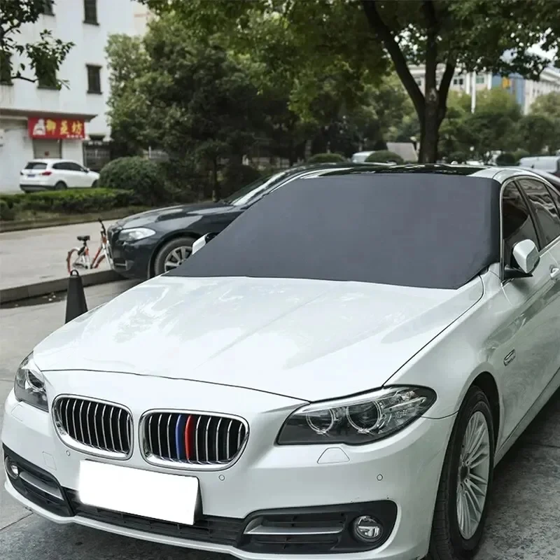 Car Snow Shield Magnetic Absorption Storage Bag Waterproof Sun Protection Cream Sunscreen Universal Fit Front Row All Models