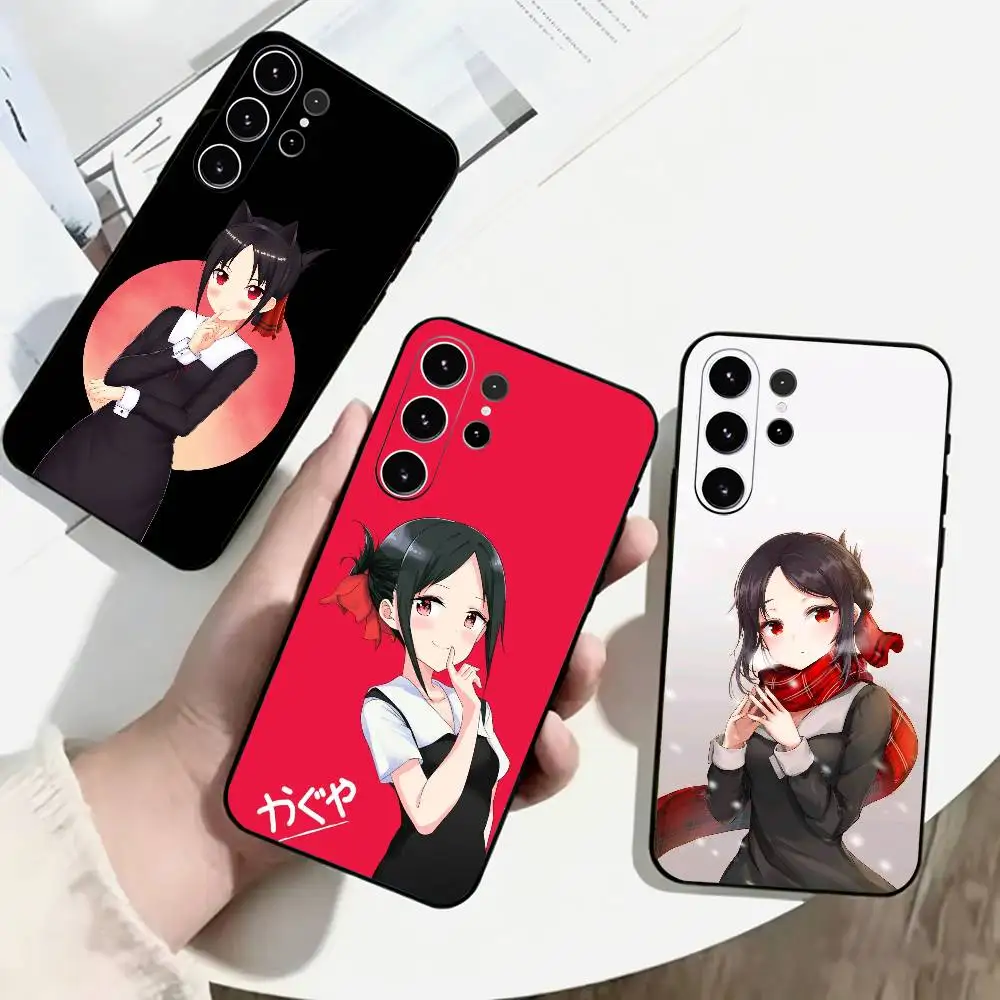 Kaguya Sama Love War Phone Case Black Silicone Soft For Samsung S25,S24,S21,S22,S23,S30,Ultra,S20,Plus,Fe,Lite