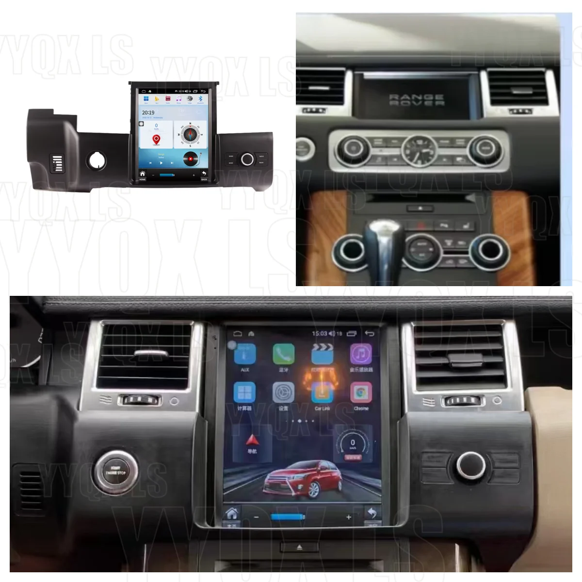 Android right-hand drive CarPlay For Land Rover Range Rover Sport 2010-2013 GPS Multimedia Player Stereo Head Unit
