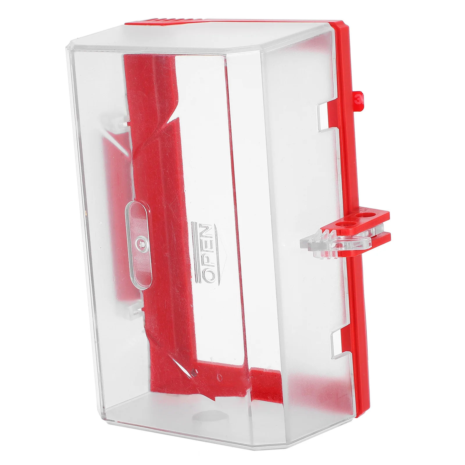 

Oversize Push Button Lockout Cover Clear Safety Switch Protector Emergency Stop Equipment Transparent Design