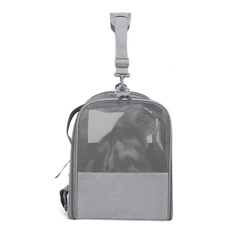 Portable cat carrier, breathable waterproof large capacity cat outing bag with pet pad