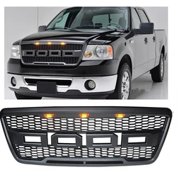 Modified Front Racing Grills For F150 Raptor Grill For Ford F-150 2004 2005 2006 2007 2008 Front Grill Mesh Bumper Grilles Cover
