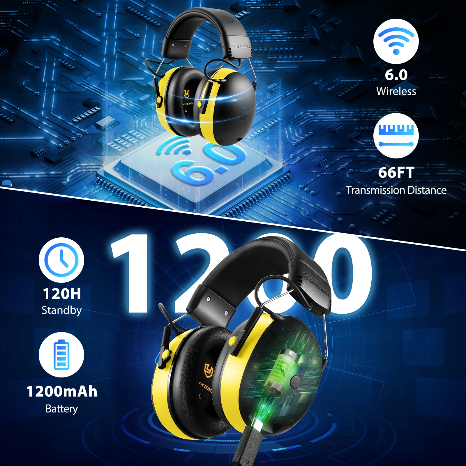 Casque anti-bruit tactique Blu - Bluetooth Headset On Ear avis et prix