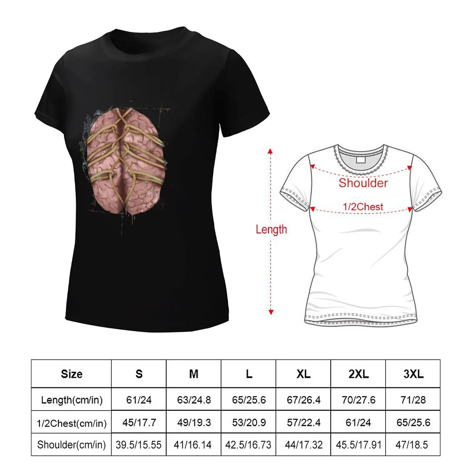 Brain bondage T-Shirt Blouse hippie clothes tees fashion woman blouse 2024