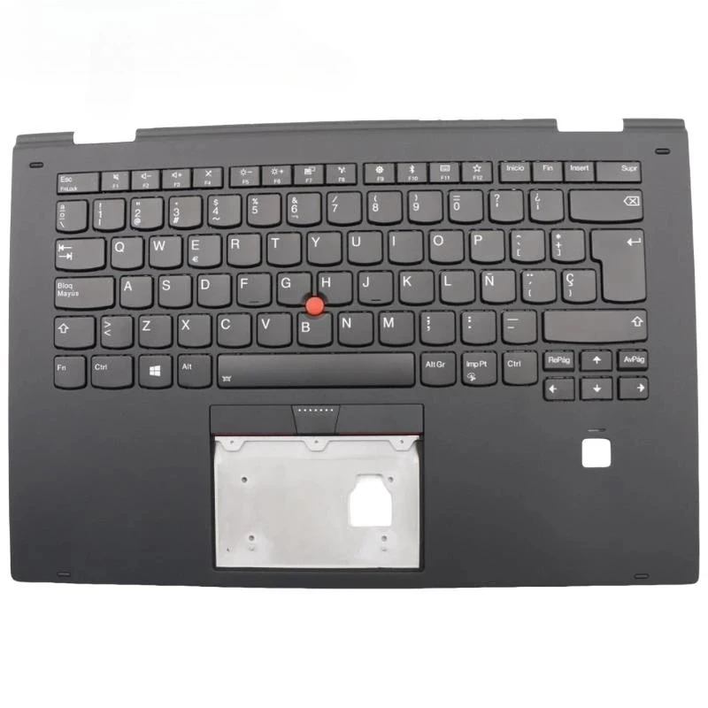 ES Spanish Black Keyboard Upper Case Palmrest Shell Cover For Lenovo Thinkpad X1 Yoga 2nd Gen 2 G2 01HY832 01HY872 01HY912 01HY9