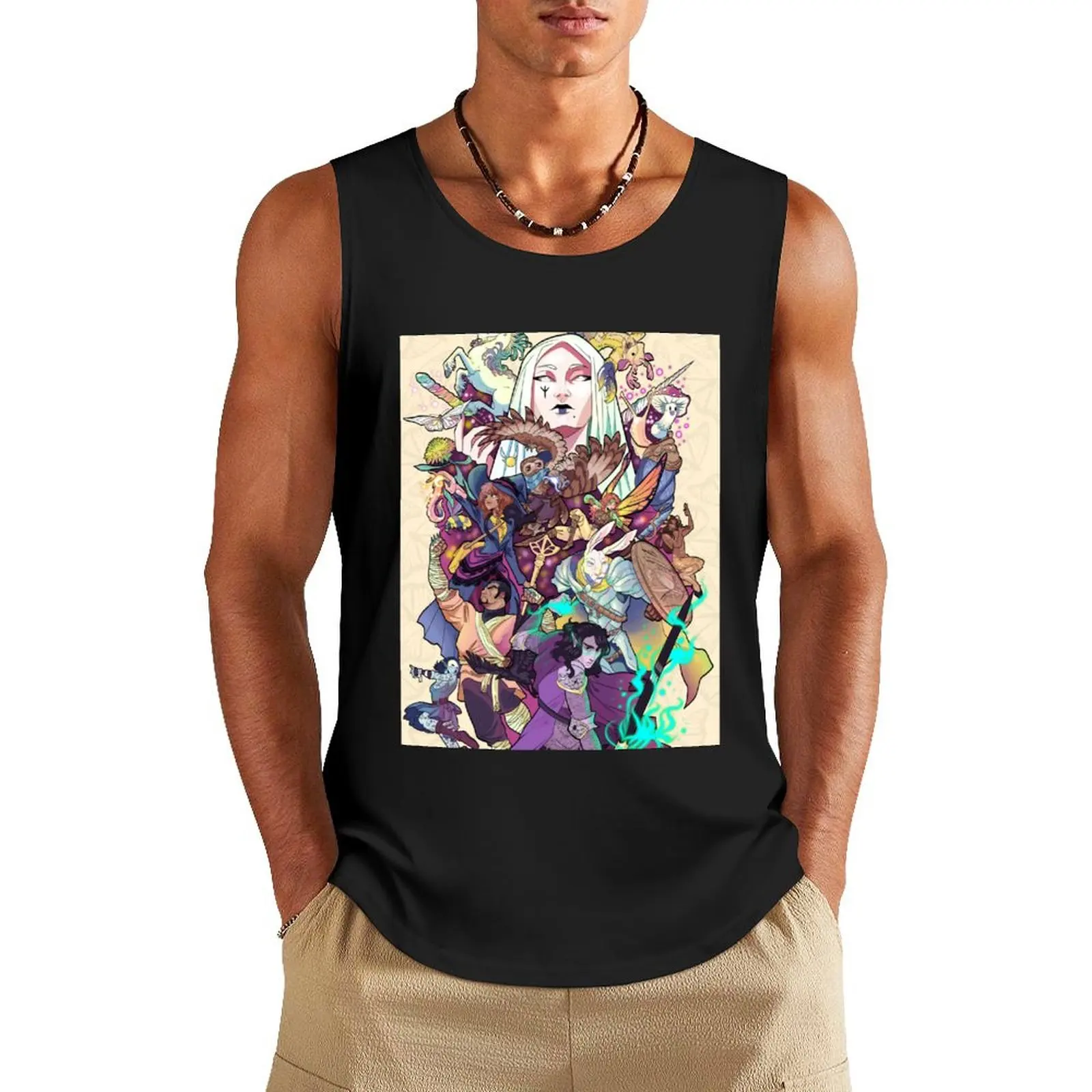 The Wild Beyond the Witchlight Tank Top anime t-shirts sleeveless shirts Men sleeveless tee T-shirts men