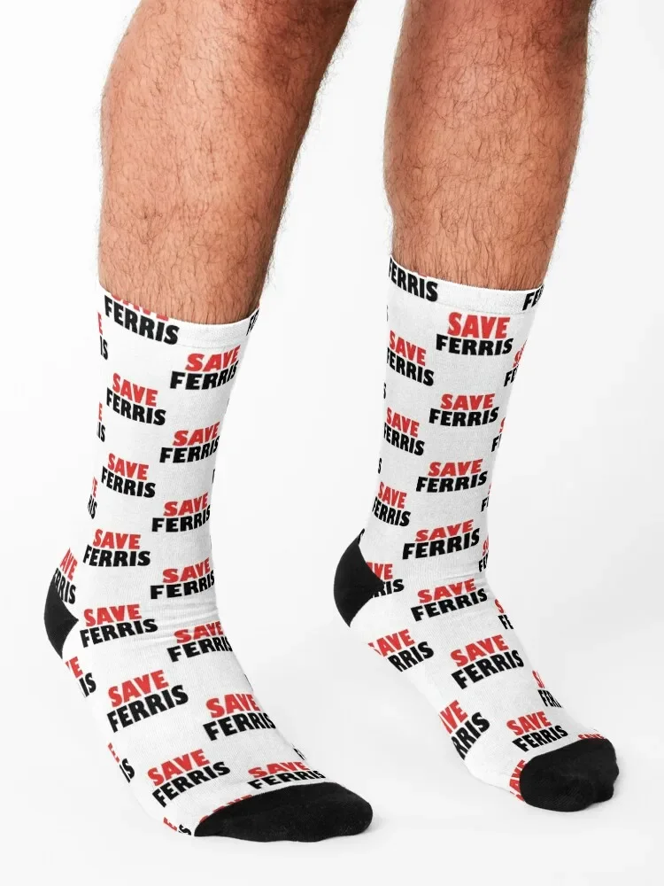 Ferris Bueller Save Ferris Socks cool winter winter thermal Designer Man Socks Women\'s