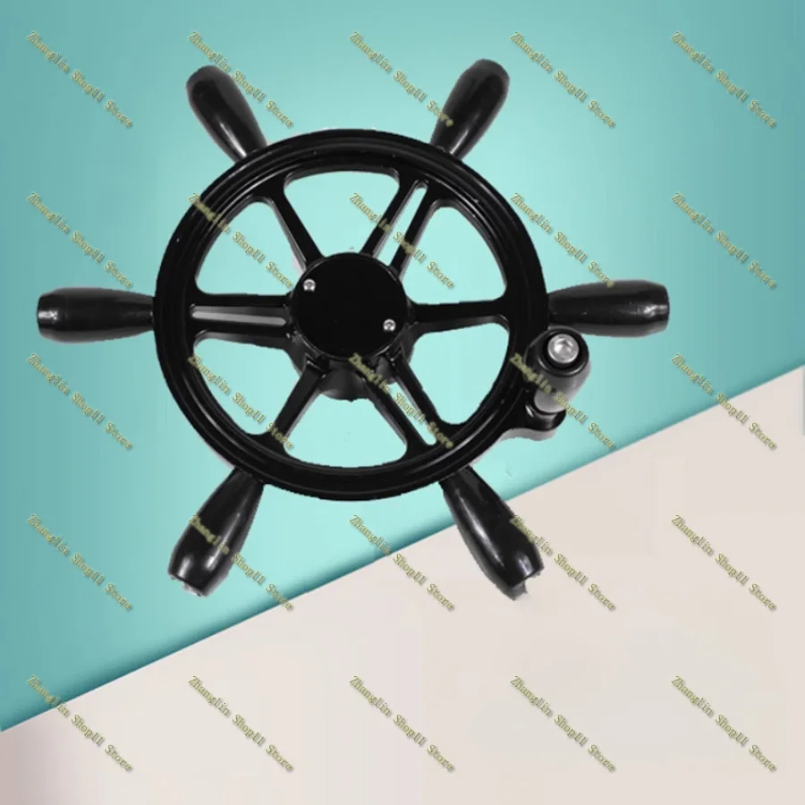 Marine Zinc Alloy Volante, Barco De Direção, Iate, Lancha, Barco De Pesca, Navio De Direção, Acessórios Da Engrenagem De Direção, 6-Spoke