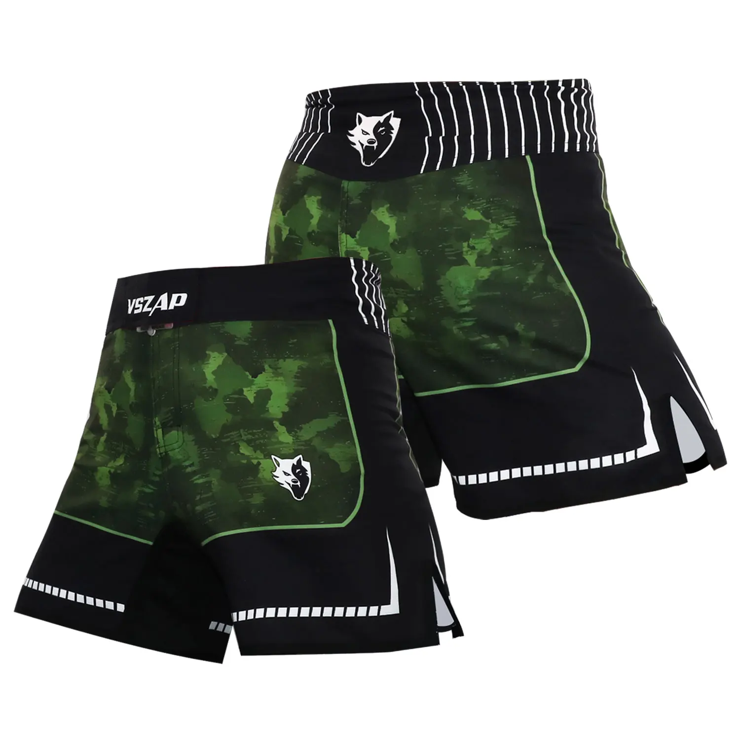 VSZAP Camouflage Storm Gym Outdoor Cycling Sanda Jujutsu Training Clothes Breathable Shorts