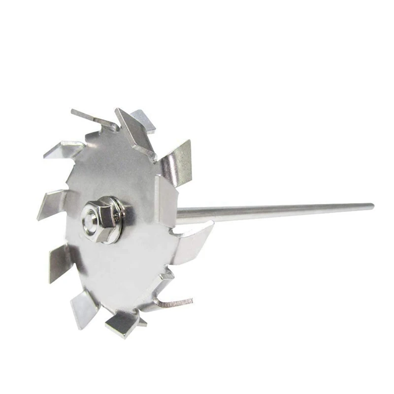 Dispersion Impeller Disperser Dispersion Rod (2.36Inch Disc With 0.31X 11.8Inch)