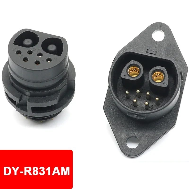 DY-R831AM Diamond Shaped Power Socket 2+6 Shared New Energy Electric Vehicle Lithium Battery Male and Female Plug Connector