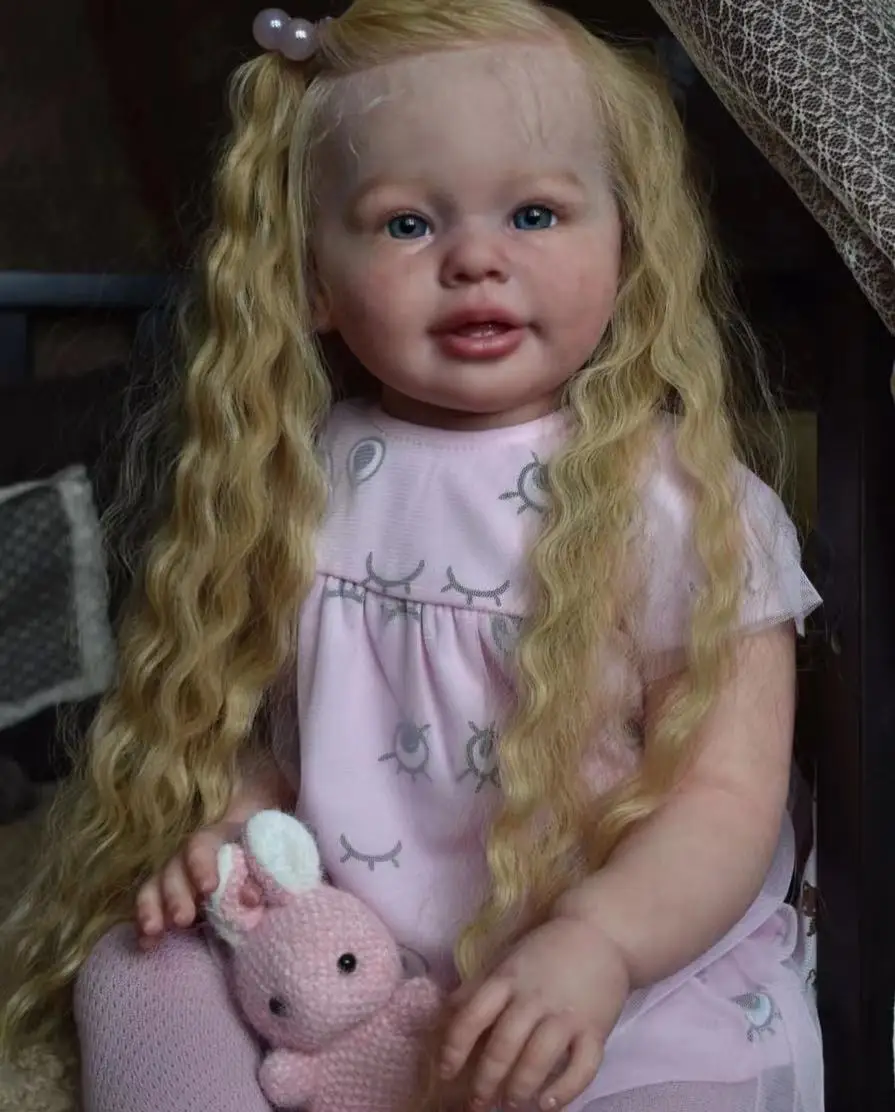 

FBBD Customized Limited Supply28inch Reborn Baby Katie Marie With Hand-Rooted Hair Already Finished Doll With Different Dress