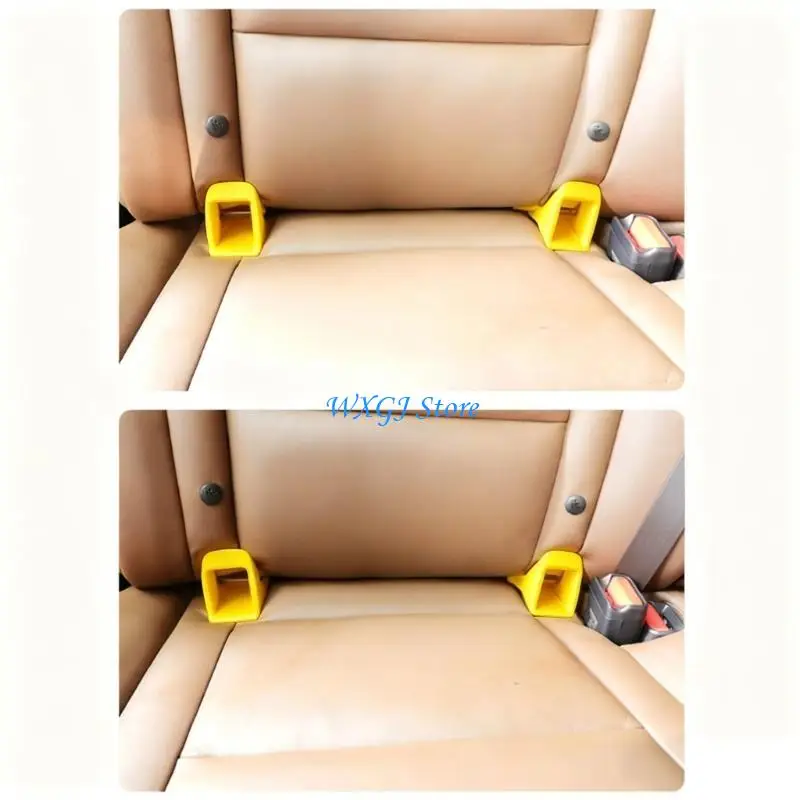 

37JE Universal Car Interfaces Adapter With Backup Slots Nonslip Texture Design Child Car Safety Clip