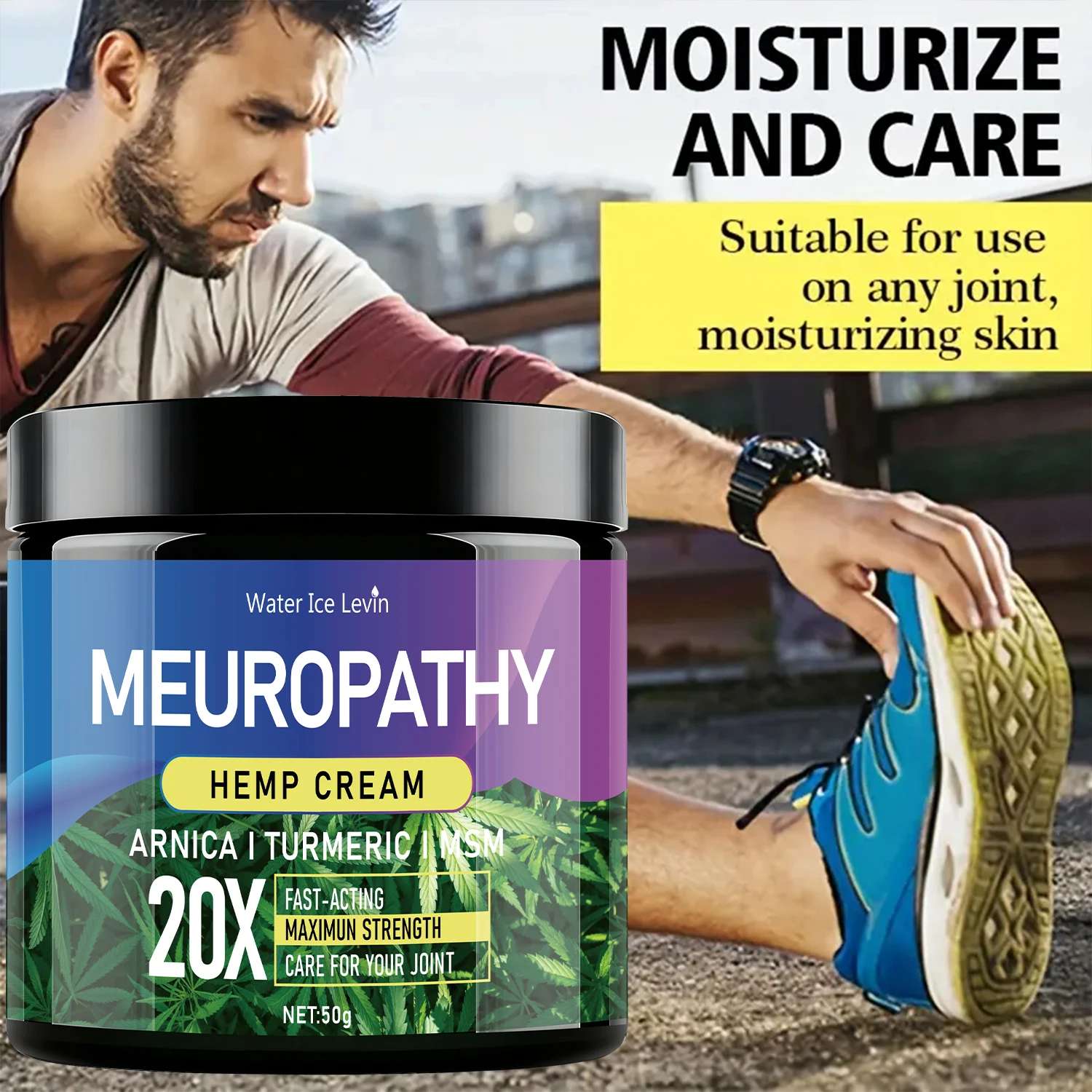 Schnell wirkende Hanfcreme mit maximaler Stärke und Arnika und Kurkuma – beruhigt Gelenke, tiefe Feuchtigkeit und Unterstützung für Herbst und Winter
