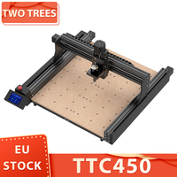 Two Trees Ttc450 Cnc Router Machine, 80W Spindle Motor, 3-Axis Control, 0.1mm Dimensional Accuracy, 460*460*80mm