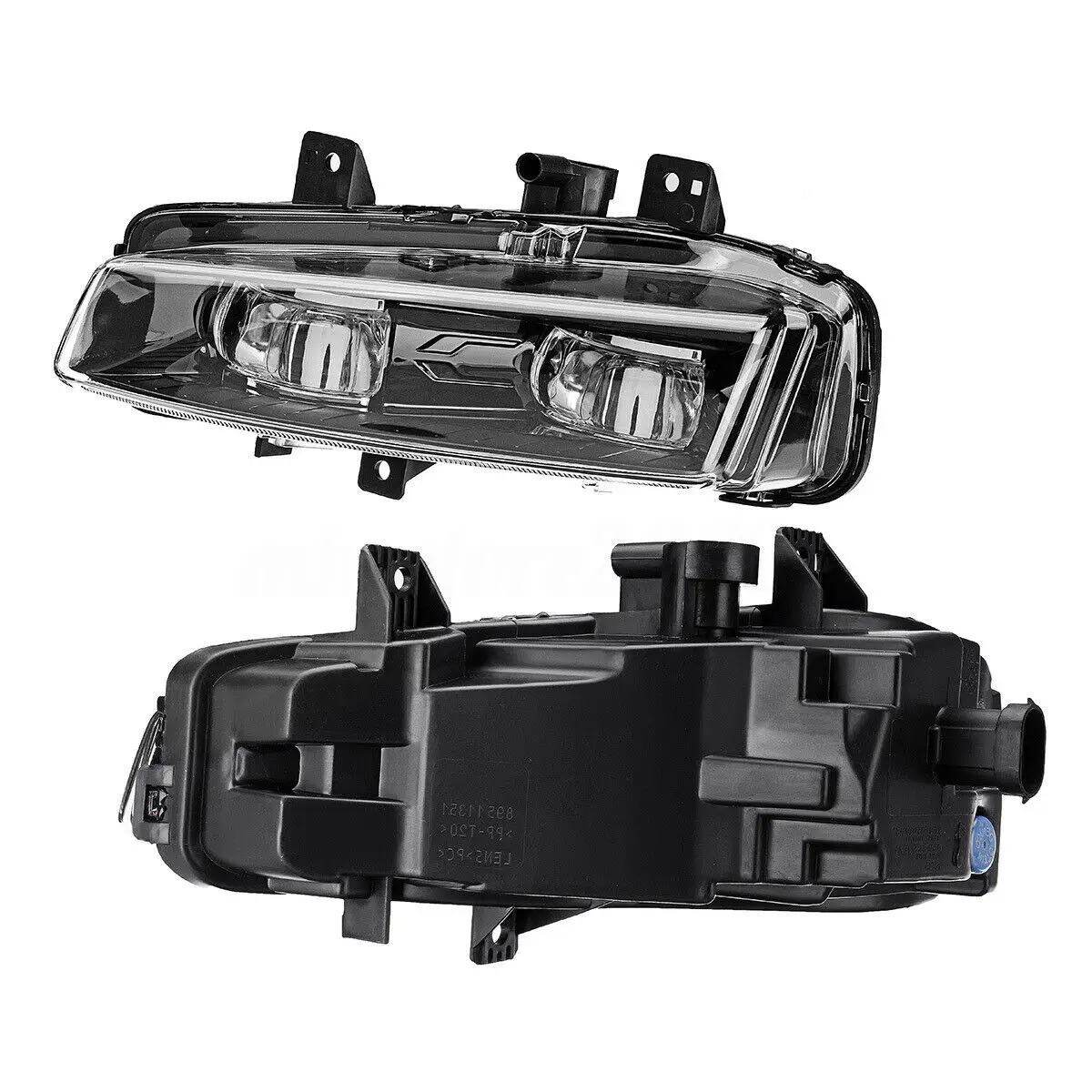 For LAND ROVER Range Rover Evoque 2010-2015 Front Bumper Fog Light Black Dynamic Turning Signal Day Daytime Lamp Running Bulb