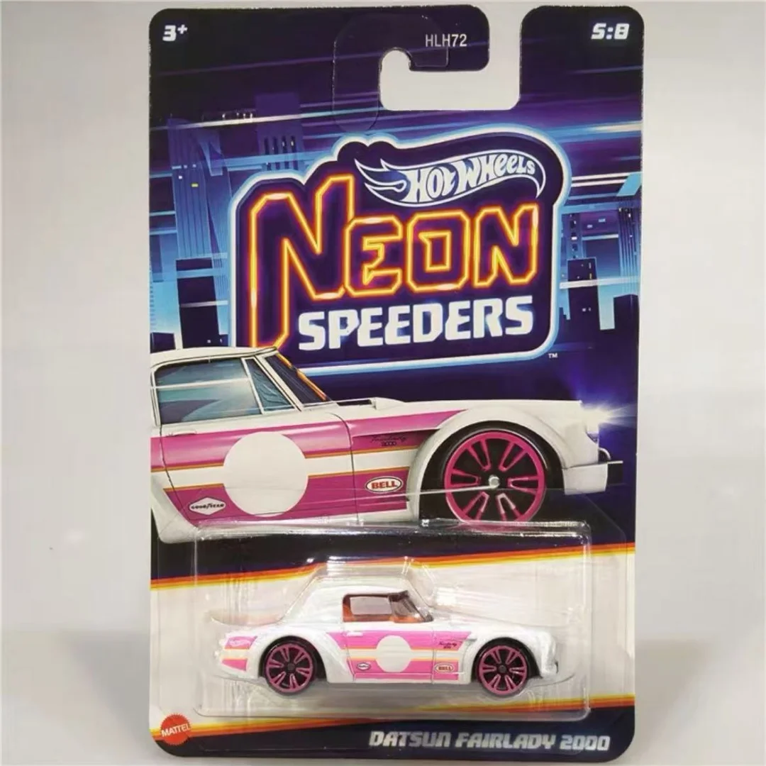 Hot Wheels 2025 Neon Racers Série Cidade Porsche Dodge Volkswagen Compact HLH72 Carros Modelo Brinquedos de Aniversário para Meninos Hot Wheels Presente